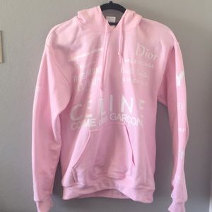Pink “Not For Sale Brand” Designer Named Hoodie